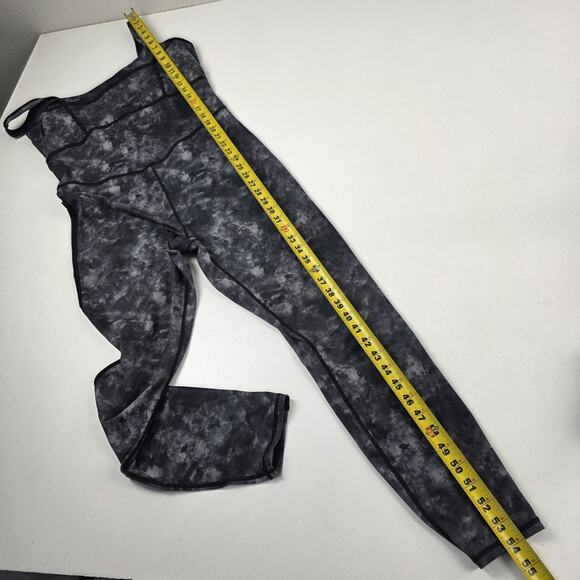 Fabletics Jumpsuit Womens XL Black Gray Tie Dye Yoga Workout One Piece Bodysuit - Picture 14 of 15